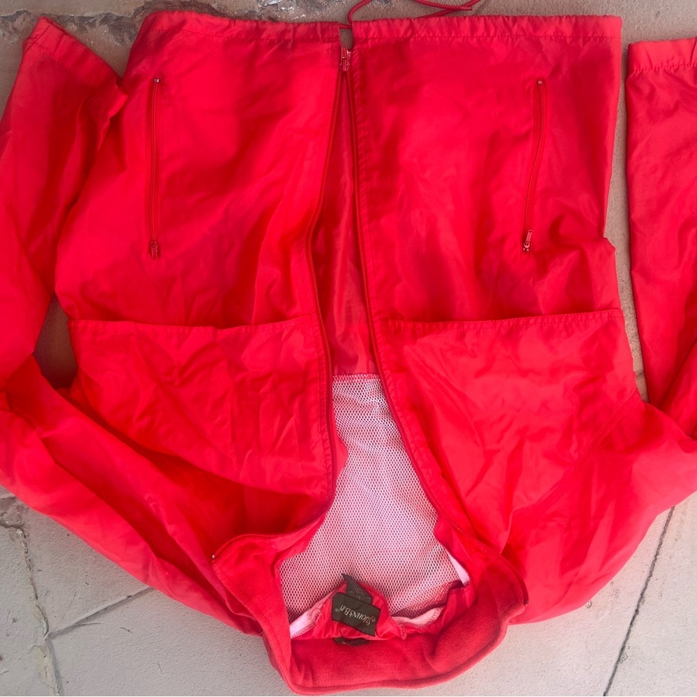 Vintage Red Windbreaker Jacket